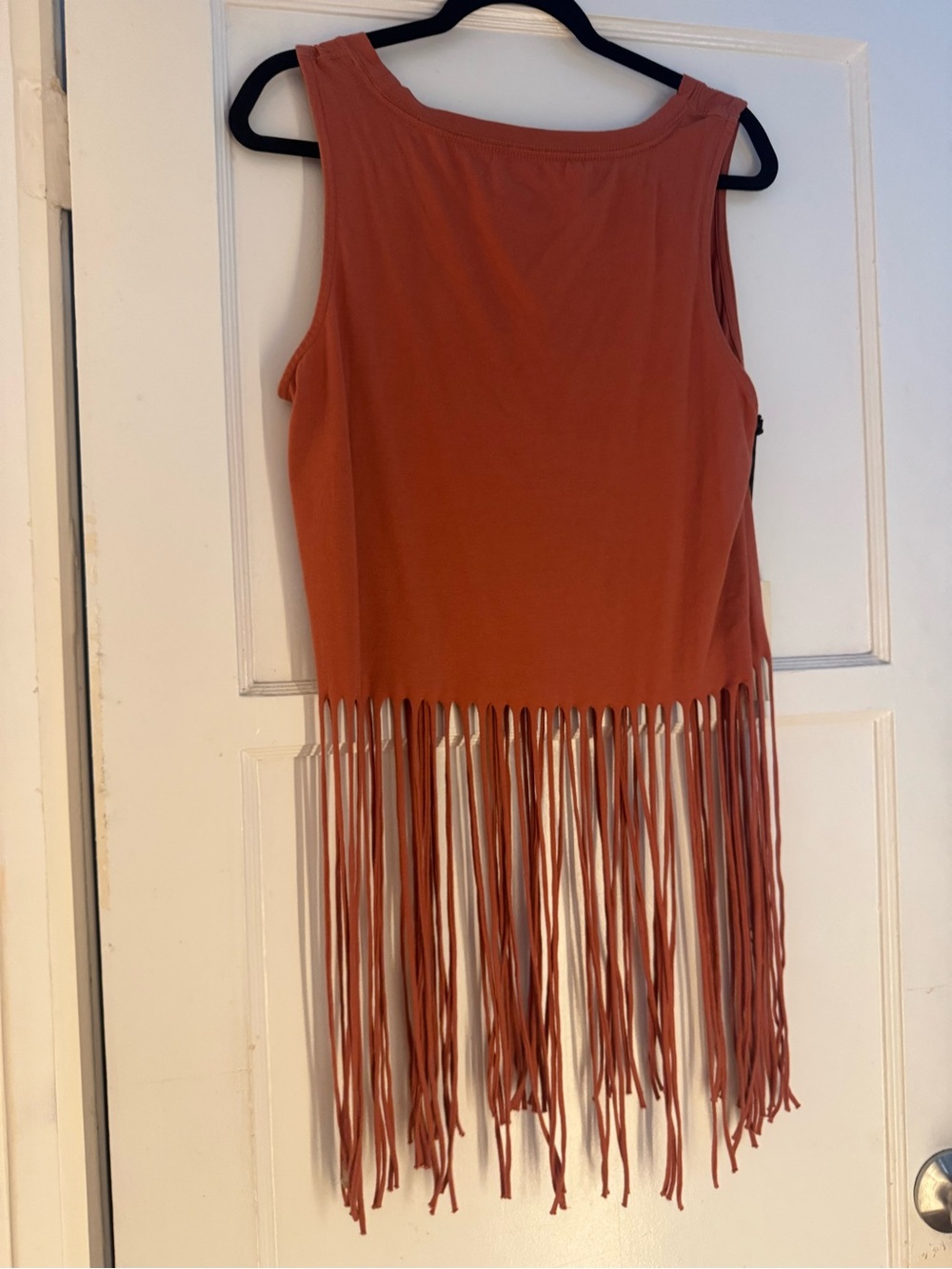 Idyllwind Fringe Tank Top - Moody Graphic - Rust - Picture 6 of 6